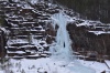 На «Столбах» снова появился ледяной водопад 
